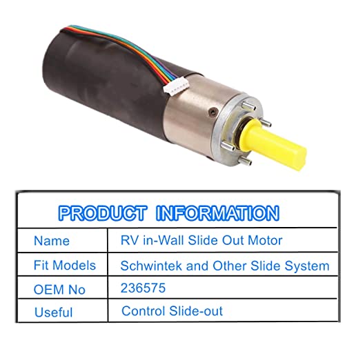 LDCRE 236575 محرك سلايد أوت مدمج في الحائط، متوافق مع نظام سلايد شوينتيك من ليبرت، محرك سلايد أوت لعربات السفر والكامبر، مجموعة محرك G-42 10 مم، نسبة تروس عالية العزم 300:1، 12 فولت - Image 2