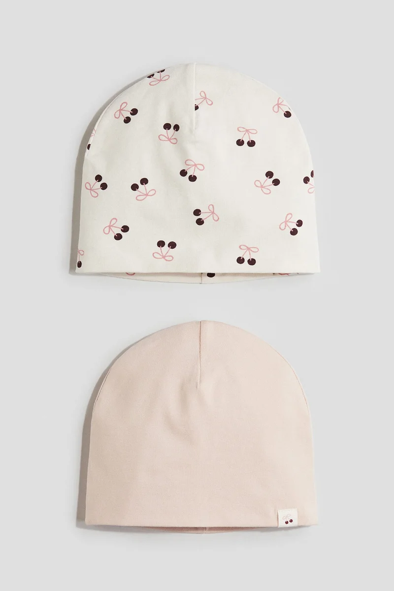 H&M 2-pack cotton jersey beanies