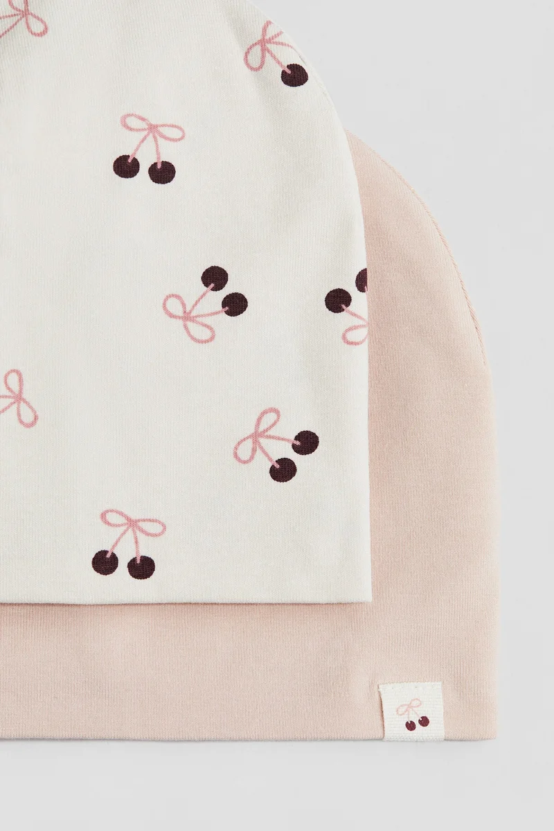 H&M 2-pack cotton jersey beanies