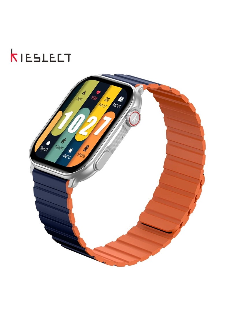 KIESLECT Kieslect Calling Watch Ks Pro - Silver , dual strap  - Image 3