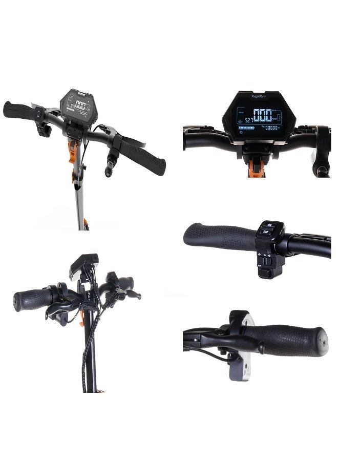 KuKirin G2 Max Electric Scooter – 1000W Brushless Motor, Up to 55 km/h High-Speed Performance, Up to 80 km Riding Range, 48V 20Ah High-Capacity Battery, Front & Rear Disc Brakes, Dual Shock Absorbers, 10″ Pneumatic Tires, Smart LCD Display, Detachable Seat, Supports up to 120 kg - Image 3