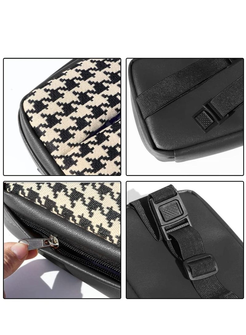 NIBEMINENT Car Sun Visor Tissue Holder Paper Towel Bag Cover Back Seat Headrest Hanging Napkin Clip Multi-Use Case for Truck Home Office Restaurant BLACK - Image 4