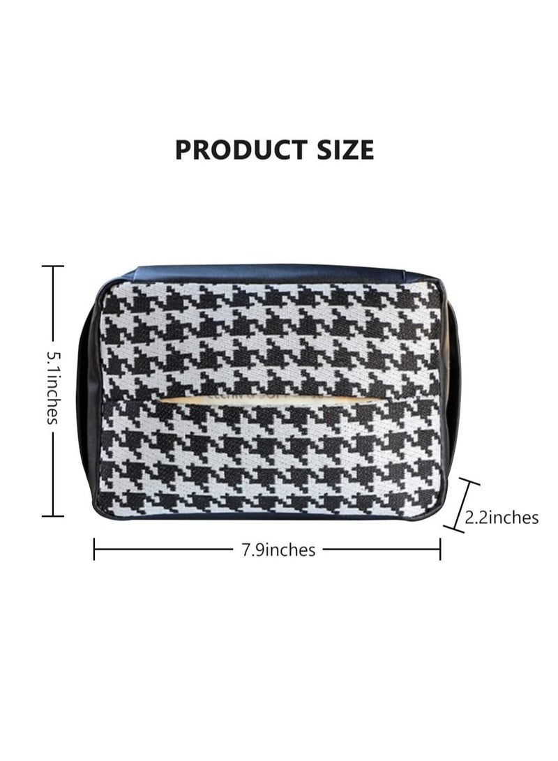 NIBEMINENT Car Sun Visor Tissue Holder Paper Towel Bag Cover Back Seat Headrest Hanging Napkin Clip Multi-Use Case for Truck Home Office Restaurant BLACK - Image 5