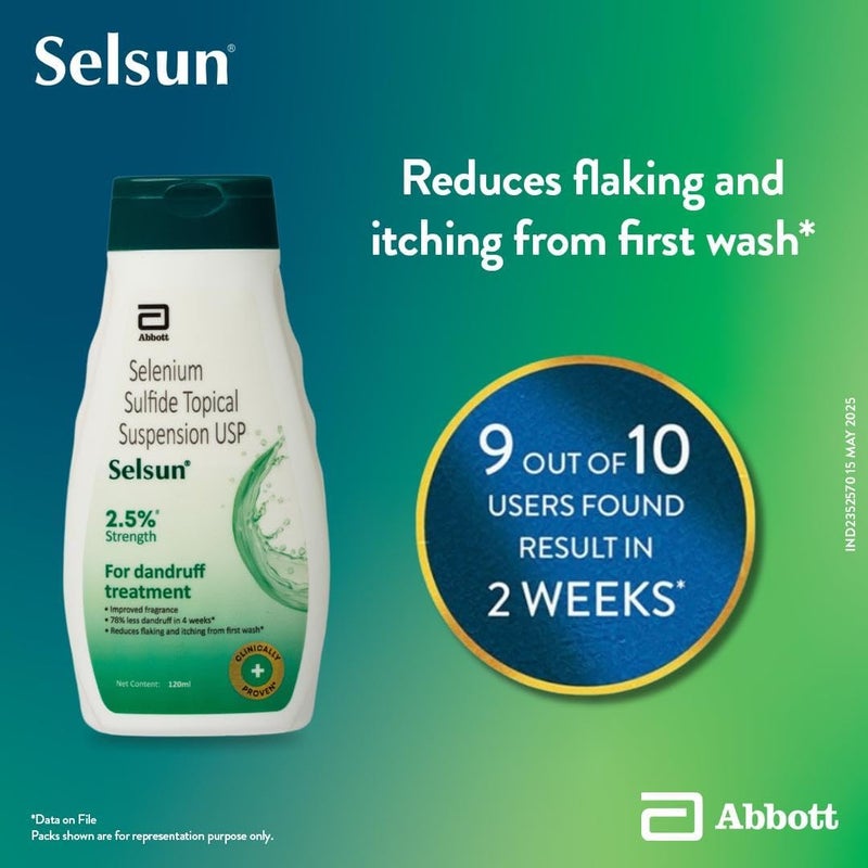 Selsun Abbott Shampoo - 120ML - Image 2