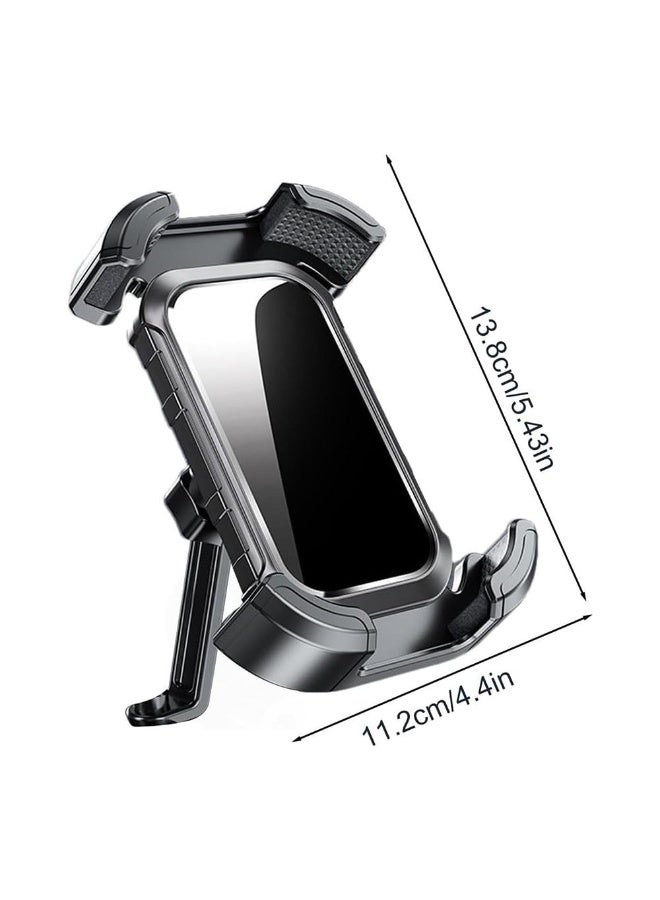 JZS Motorcycle Phone Mount,Upgrade Bike Phone Mount,360° Rotatable Phone Holder for Mountain Bike/ATV/Scooter Handlebar, Compatible with 4.7" to 6.8" Phone,Light Black - Image 2