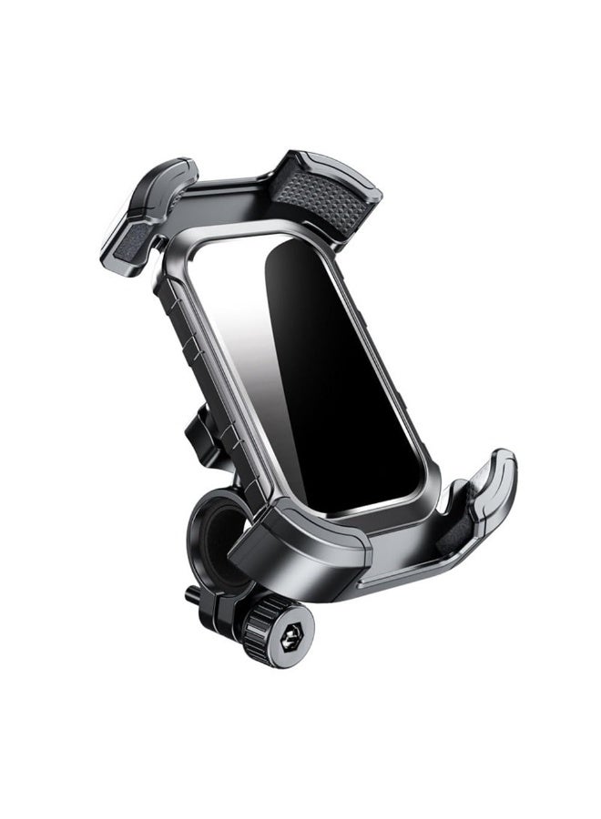 JZS Motorcycle Phone Mount,Upgrade Bike Phone Mount,360° Rotatable Phone Holder for Mountain Bike/ATV/Scooter Handlebar, Compatible with 4.7" to 6.8" Phone,Light Black - Image 1