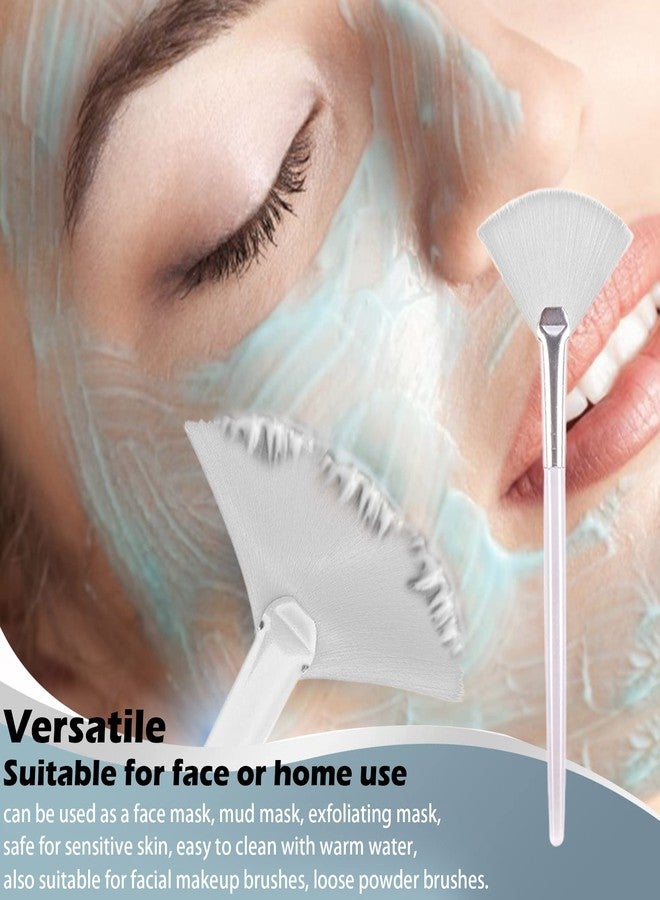 Soft N Style Soft 'N Style Taklon Fan Mask Brush Acid Applicator for Glycolic Peel/Masques (2, white) - Image 5