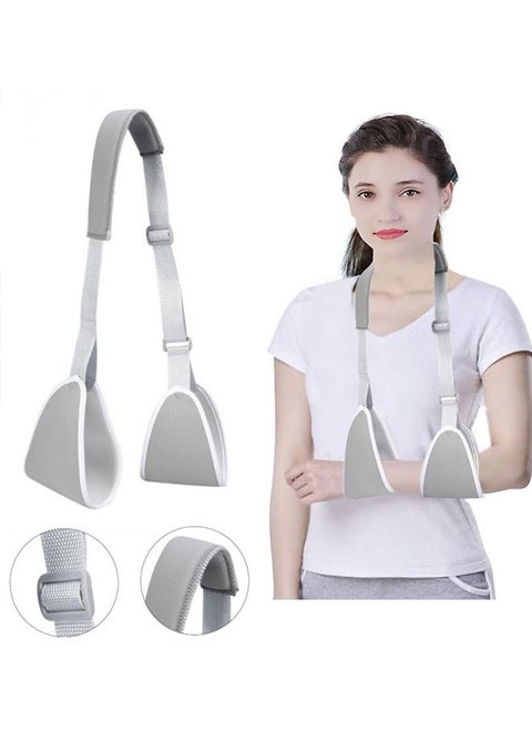 1 Pcs Arm Sling, Adjustable Forearm Shoulder Arm Support Strap Reinforced Immobilizer Broken Forearm for Shower Breathable Rotator Cuff Solution Lightweight Shoulder Sling
