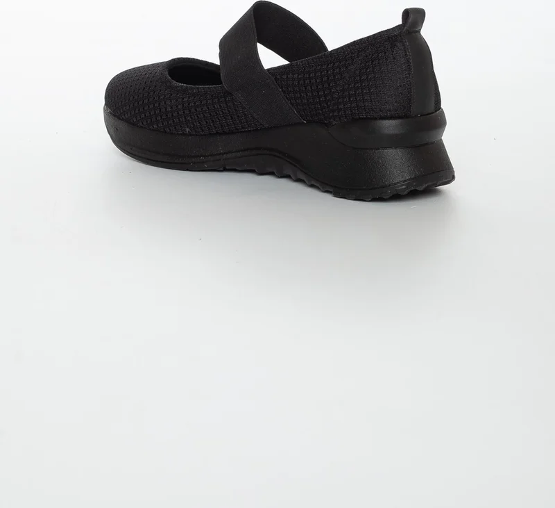 Dilimler Ayakkabı Slices Shoes Bandana Detailed Black Anorak Women's Sports Shoes