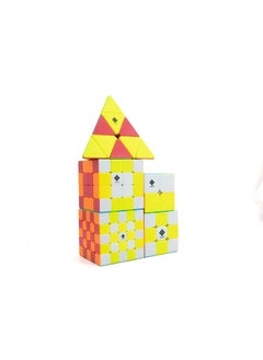 كوبليلو مجموعة مكعبات كيد دريفت 2×2، 3×3، 4×4، 5×5 وبيرامينكس بدون ملصقات  - Image 4