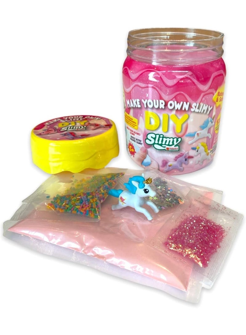 Slimy DIY Make Your Own Slimy Shake and Make Unicorn 500grams, Fun, Safe and Non-Toxic Slime Making Kit Toy - Image 1