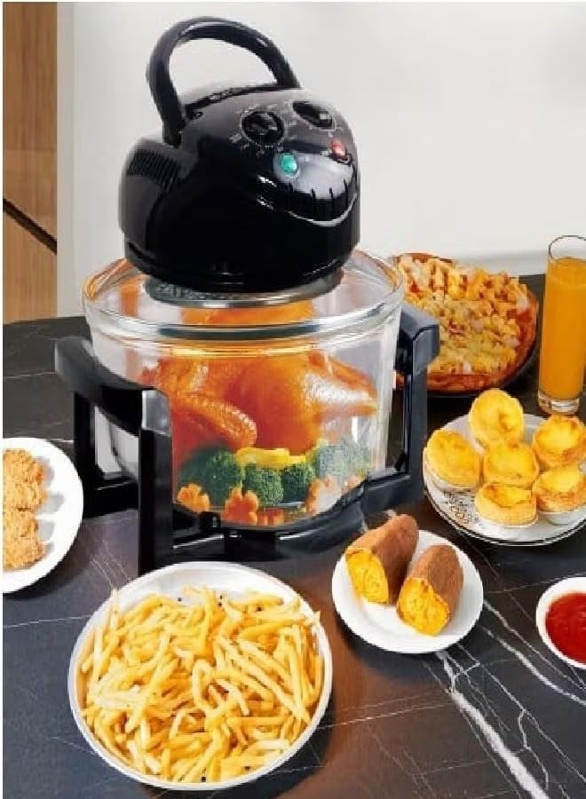 sokany 13L 1400W 6-in-1 Halogen Oven for Roasting, Grilling, or Frying. Features halogen technology for faster cooking times and higher efficiency (Healthy cooking: Uses less oil to cook healthier meals.) - SK-560 - Image 4