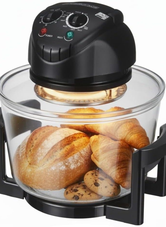 sokany 13L 1400W 6-in-1 Halogen Oven for Roasting, Grilling, or Frying. Features halogen technology for faster cooking times and higher efficiency (Healthy cooking: Uses less oil to cook healthier meals.) - SK-560 - Image 1