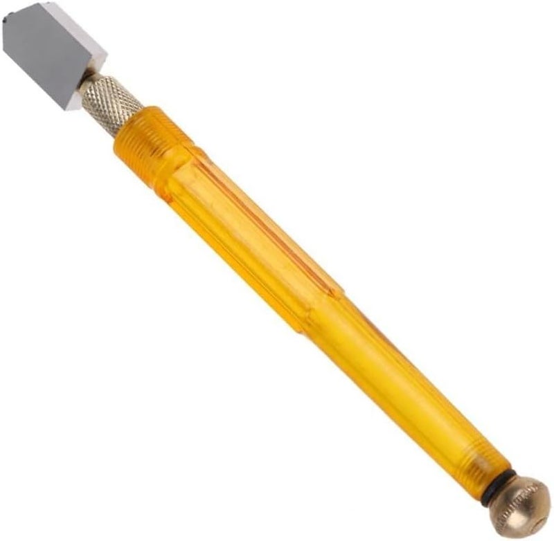 قاطع زجاج من السبائك بمقبض مضاد للانزلاق للألواح الزجاجية من 3 مم إلى 12 مم، أصفر اللون مقاس 6.7 بوصة - Image 4