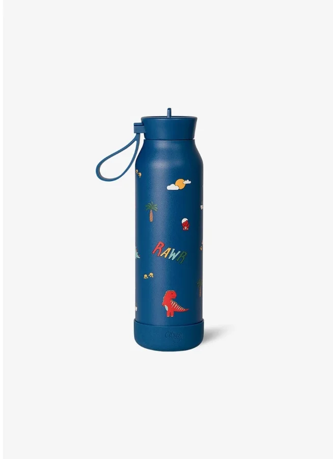 Citron Citron - Stainless Steel Water Bottle - Dino - 500 ml