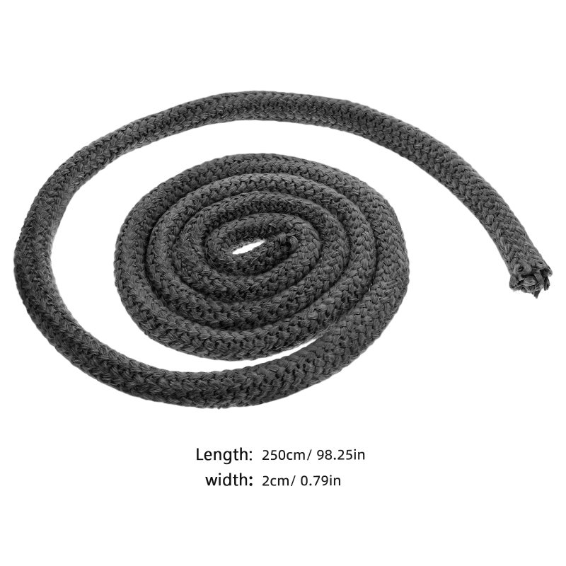 Stove Gasket Rope: Fiberglass Rope Seal - 20mmx2.5m Stove Door Gasket - Fireproof Insulation Fireplace Sealing Accessory - Image 4