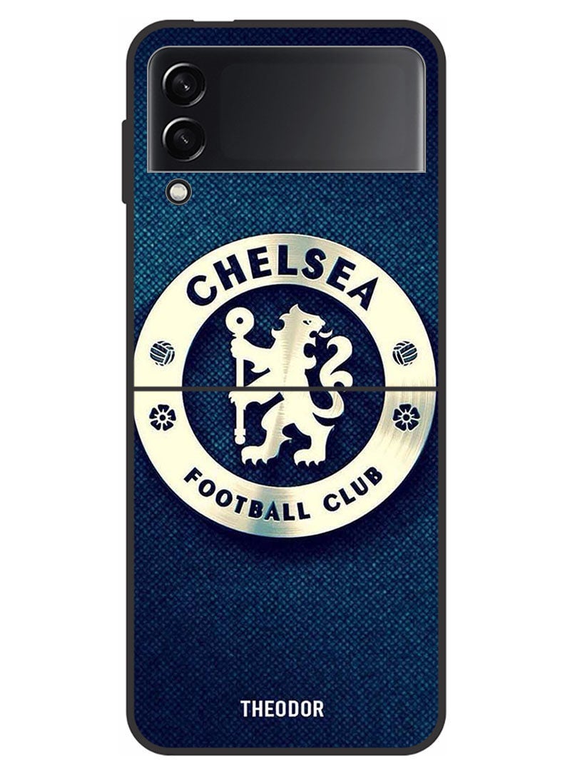 Theodor Protective Case Cover For Samsung Galaxy Z Flip 3 5G    Chelsea Blue - Image 1