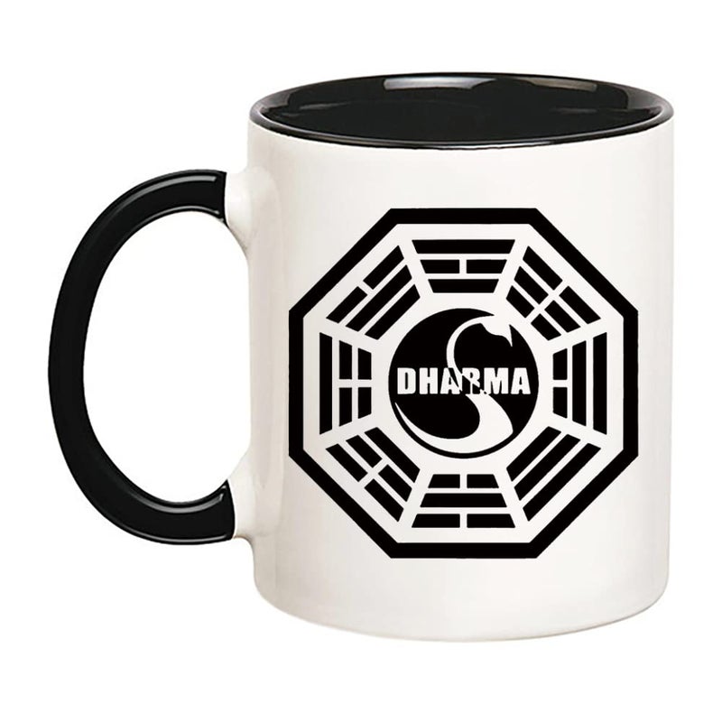 Fonhark  Dharma Initiative Lost TV Show Mug 11 Oz Novelty Coffee MugCup