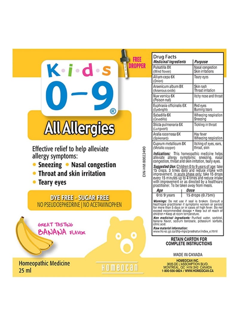 Kids 0-9 All Allergies Drops, 25 Ml - Image 2