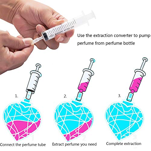 MUB 10ml Perfume Dispenser Pump Perfume Extraction Plastic Adapter Syringe Pump for Travel Refillable Perfume Atomizer Spray Bottle (5packs) - Image 4