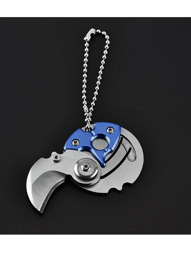 fashionhome Outdoor Camping Mini Portable Folding Blade Coin Knife Necklace Knife Pocket Knife - Image 1