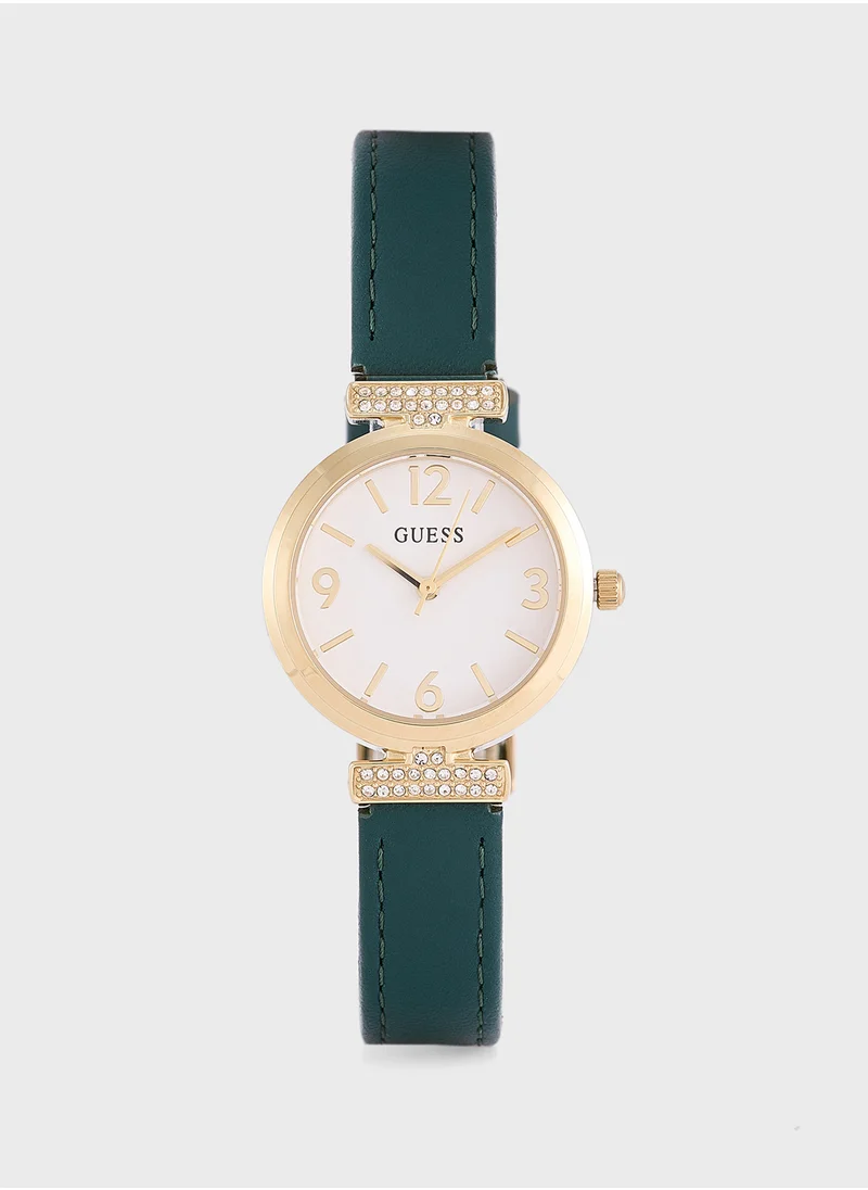 جس Array Pu Strap Analog Watch