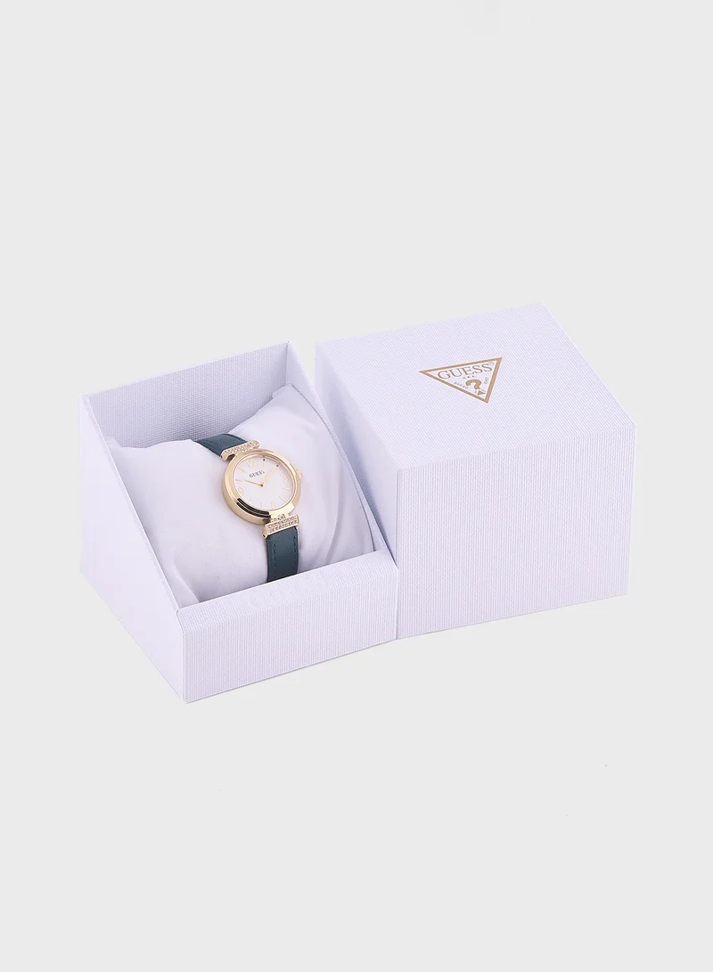GUESS Array Pu Strap Analog Watch