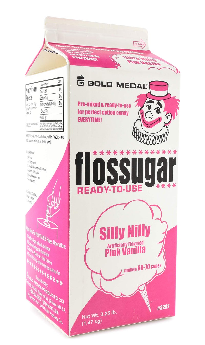 Gold Medal Variety Candy Flossugar (Blue Raspberry and Pink Vanilla) , 52 oz - 1/2 Gallon, 2 Pack - Image 3