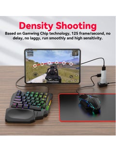 Excefore Mouse and Gaming Keyboard Adapter for Android Phone/Tablet, Adapter Support Key Mapping, Recoil Control, Mouse sensitivity, Perfect for PU-BG, AP-EX, COD, DES-TINY2 Games  - Image 5