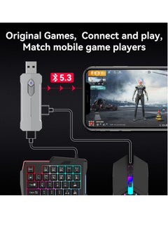 Excefore Mouse and Gaming Keyboard Adapter for Android Phone/Tablet, Adapter Support Key Mapping, Recoil Control, Mouse sensitivity, Perfect for PU-BG, AP-EX, COD, DES-TINY2 Games  - Image 4