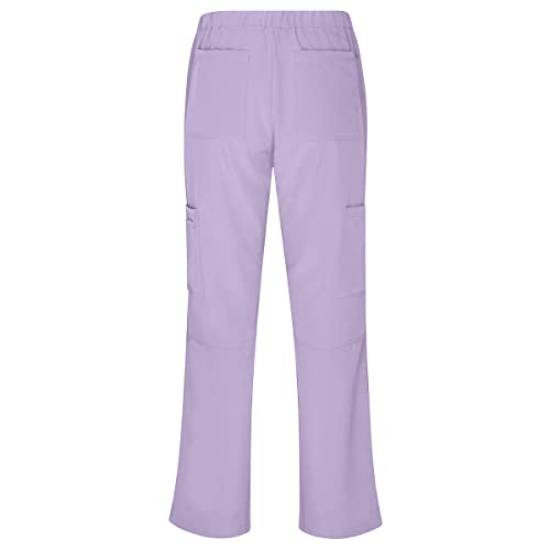 Natural Uniforms Women's Cool Stretch V-Neck Top and Cargo Pant Set (Lavender, X-Small) - Image 5