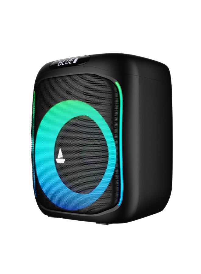 boAt Partypal 185 Speaker with 50 W Signature Sound, Up to 6 hrs Playtime, TWS Mode, Bluetooth v5.0, AUX Port, & USB Type-C Port(Midnight Black) Midnight Black