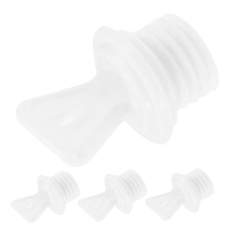 4pcs Leakproof Hot Water Bottle Caps and Stoppers Set 2 1cm Inner Diameter Plastic Replacement Lids - Image 2