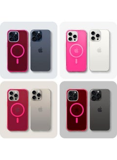 CYRILL CYRILL Spigen Ultrasheer Mag Compatible With iPhone 15 Pro (2023) Back Cover [Tpu,Pc|Hot Pink]  - Image 2