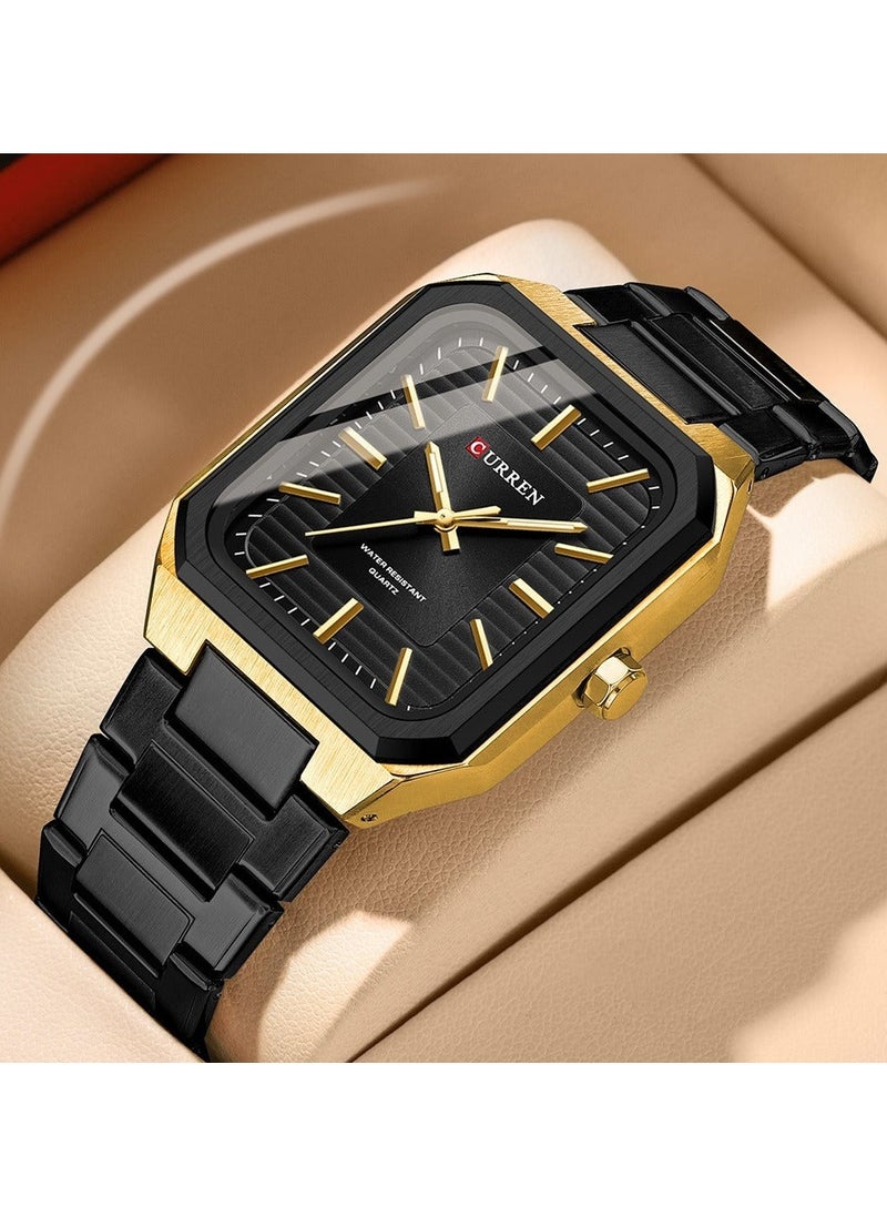 CURREN CURREN-8457 Original Brand Stainless Steel Band Wrist Watch For Men With Brand Box  - Image 2