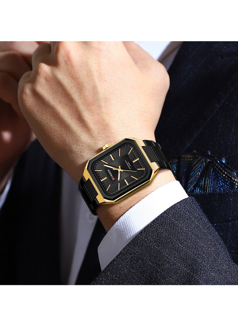 CURREN CURREN-8457 Original Brand Stainless Steel Band Wrist Watch For Men With Brand Box  - Image 3
