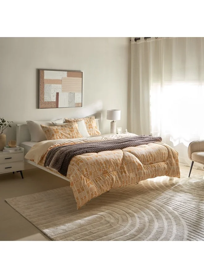 Home Box Matrix Coral Microfiber Queen Comforter 240 x 200 cm