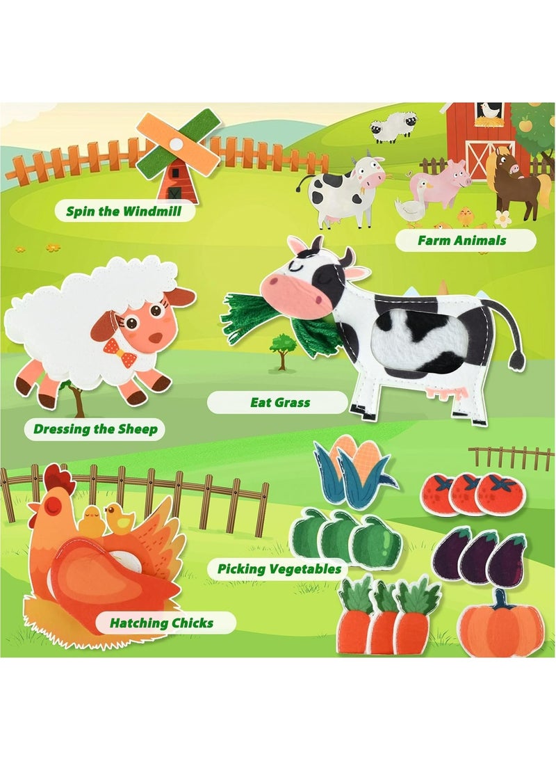 Oasisgalore Montessori Busy Book for Toddlers 1-3, Farm Quiet Activity Books for Kids, Boys Girls Gift - Image 5