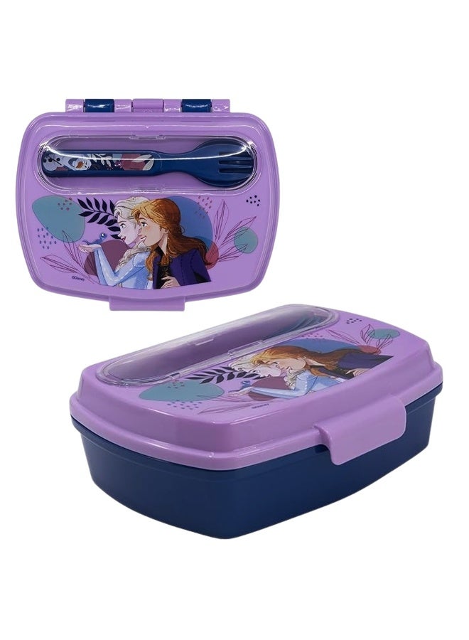 Stor Minnie Funny Lunch Box for Kids with Cutlery – 30oz Capacity BPA-Free Reusable Lunch Container with Spoon & Fork, Secure Snap Lid, Lightweight Durable Food Storage Box for School, Travel & Everyday Use - Image 1