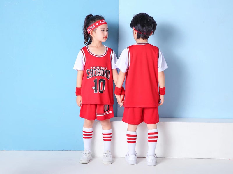 New Children'S Basketball Suit Costume Boys' Toddler Primary School Students Children'S Clothing Ball Suit Women'S Sports Jersey Printed Boys - Image 1
