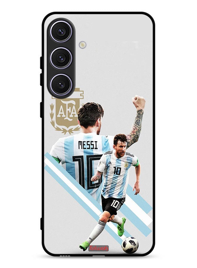 Tolwak Samsung Galaxy S24 Plus 5G Protective Case Cover Leo Messi Art - Image 1