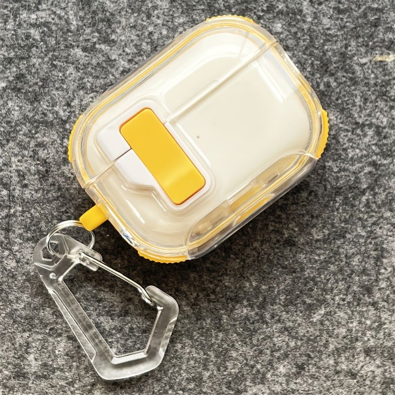 غطاء شفاف ناعم من السيليكون الشفاف لحماية سماعات الأذن لـ AirPods Pro و Pro 2 باللون الأبيض - Image 5