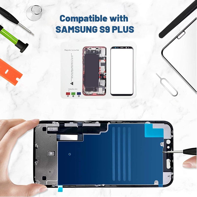 Tpyag Store استبدال الشاشة لجهاز سامسونج جالاكسي S9 بلس، شاشة بديلة لسلسلة جالاكسي S9 بلس بحجم 6.2 بوصة، مجموعة إصلاح الشاشة مع لاصق مقاوم للماء (بدون OLED و شاشة اللمس)  - Image 3