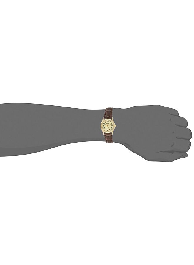 CASIO Women Dress Analog Watch LTP-V001GL-9B - 25 mm - Brown - Image 4