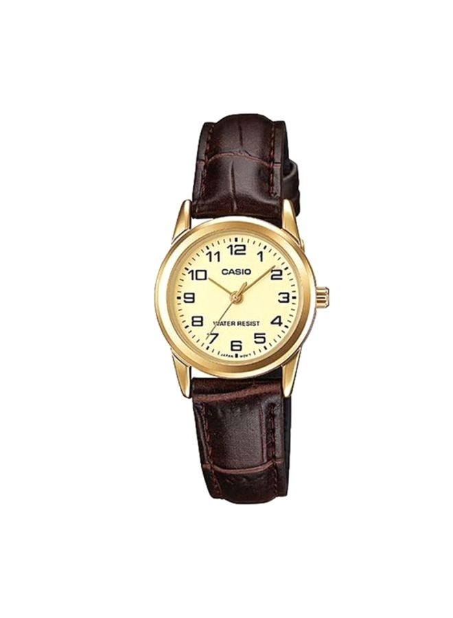CASIO Women Dress Analog Watch LTP-V001GL-9B - 25 mm - Brown - Image 1