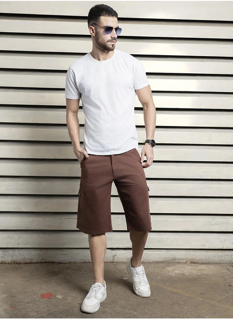 هاي ستار Men Brown Shorts