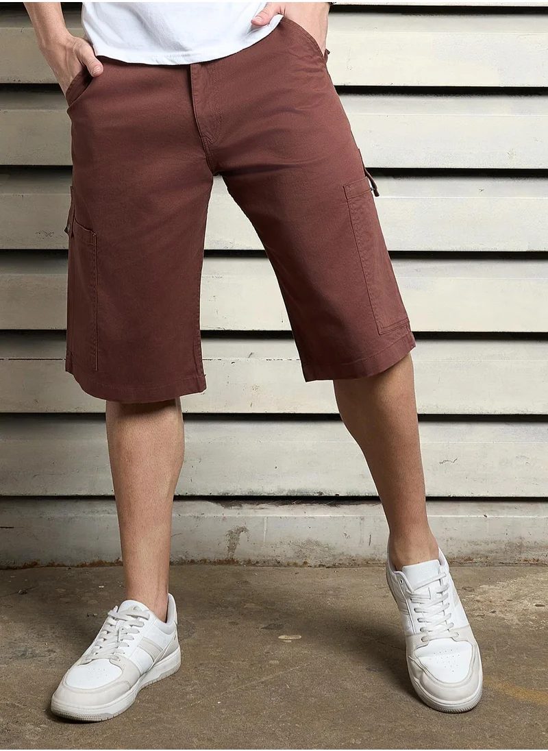 HIGH STAR Men Brown Shorts