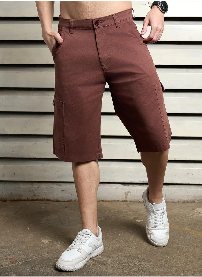 HIGH STAR Men Brown Shorts