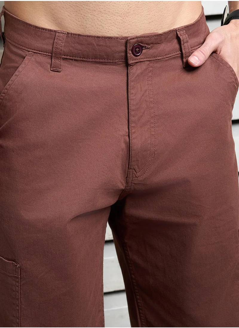 HIGH STAR Men Brown Shorts