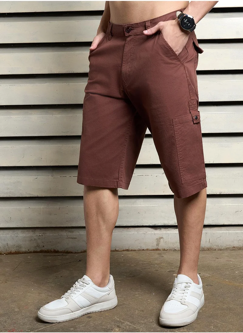 HIGH STAR Men Brown Shorts